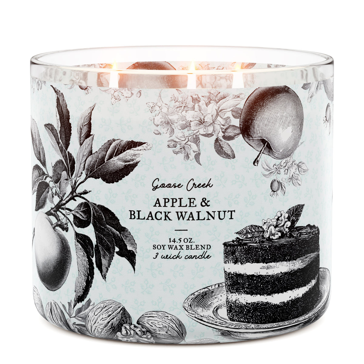 Apple & Black Walnut 3-Wick Candle