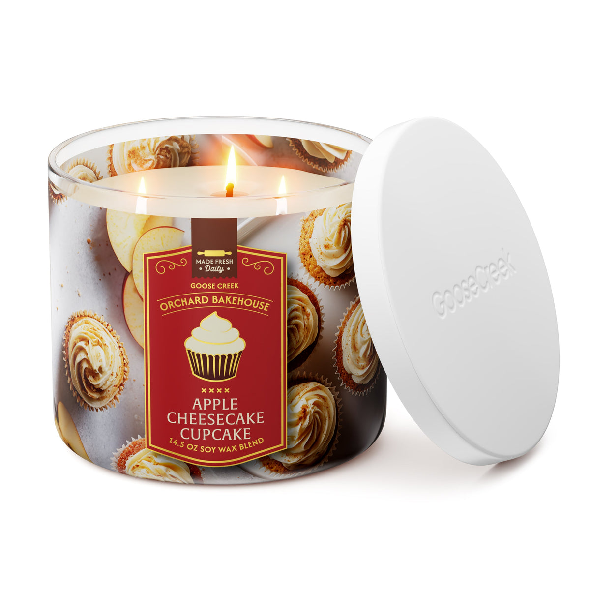 Apple Cheesecake Cupcake 3-Wick Candle
