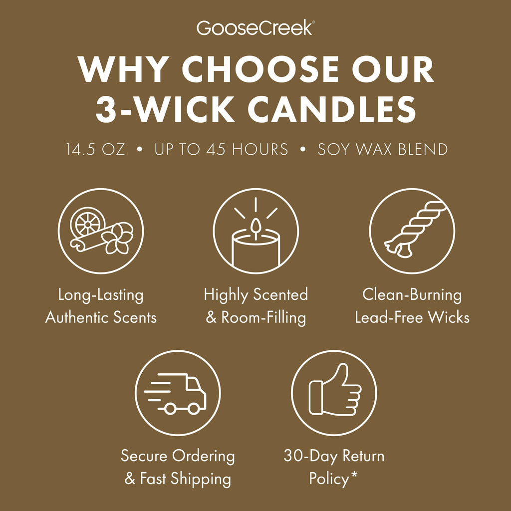 Bonfire Leaves 3-Wick Candle