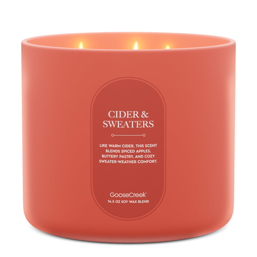 Cider & Sweaters High Intensity 3-Wick 14.5oz Candle