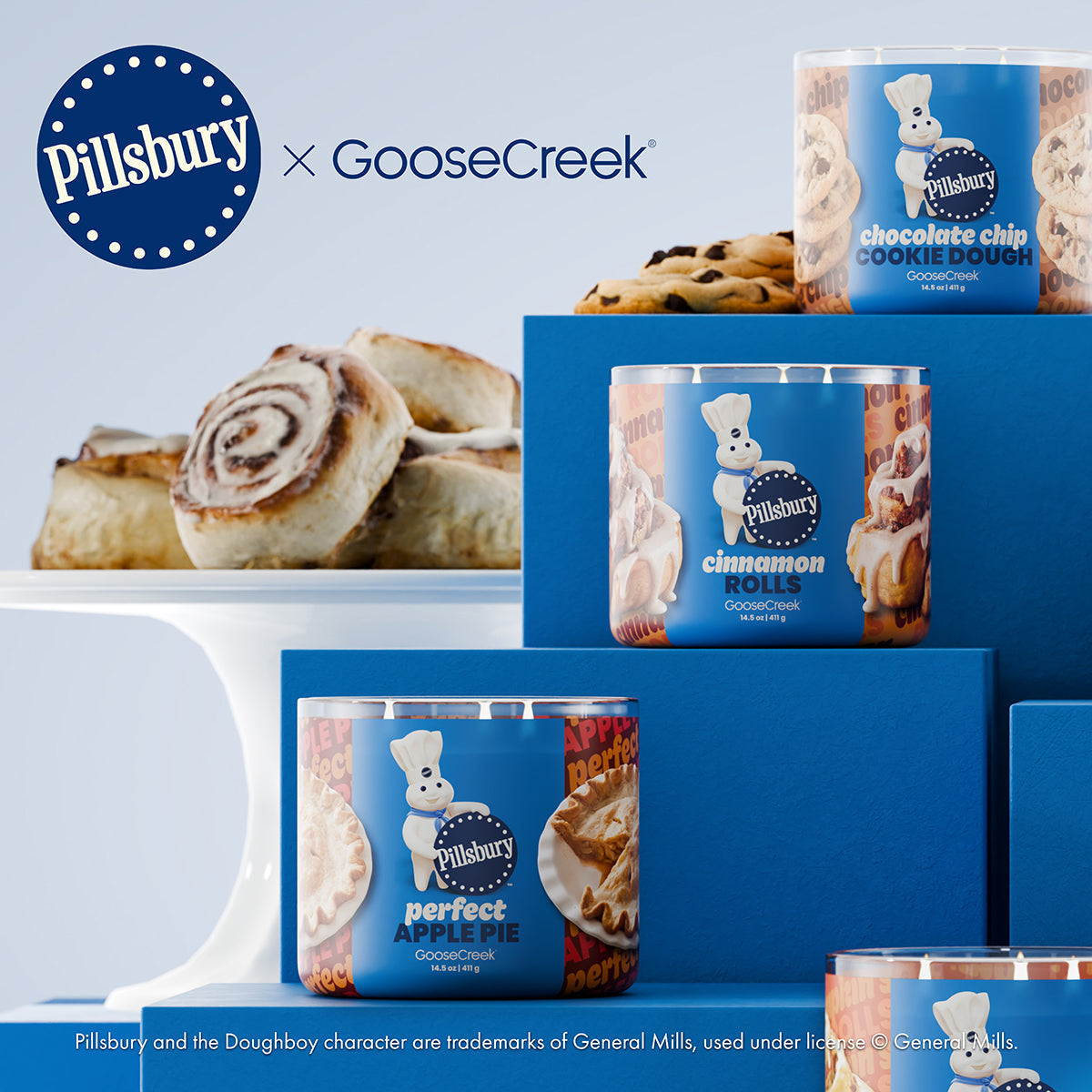 Cinnamon Rolls 3-Wick Pillsbury Candle