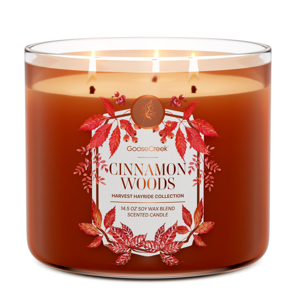 Cinnamon Woods 3-Wick Candle