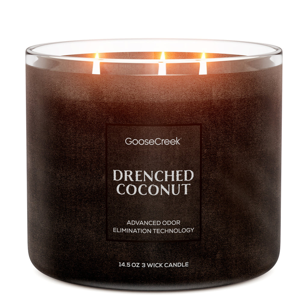 Drenched Coconut Odor Eliminating 3-Wick Candle