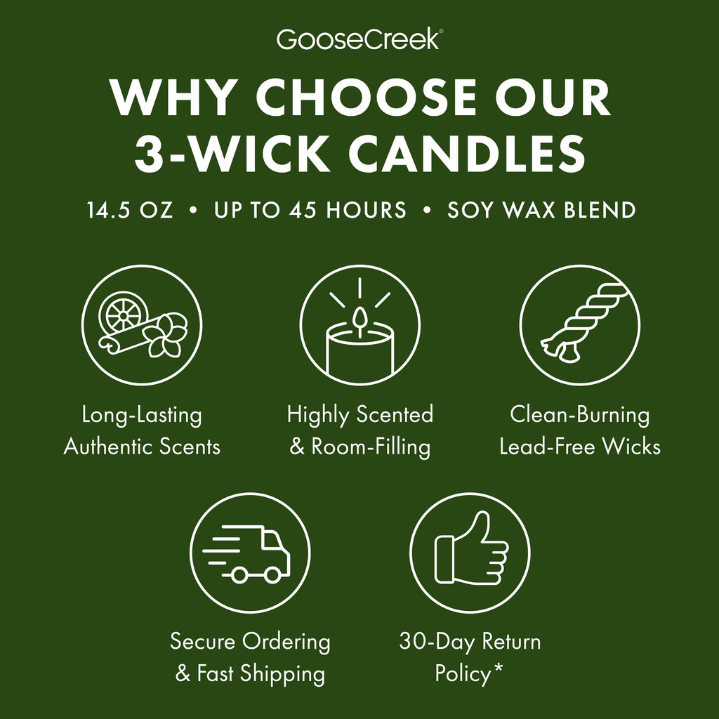 Forest Pine Trees 3-Wick Candle