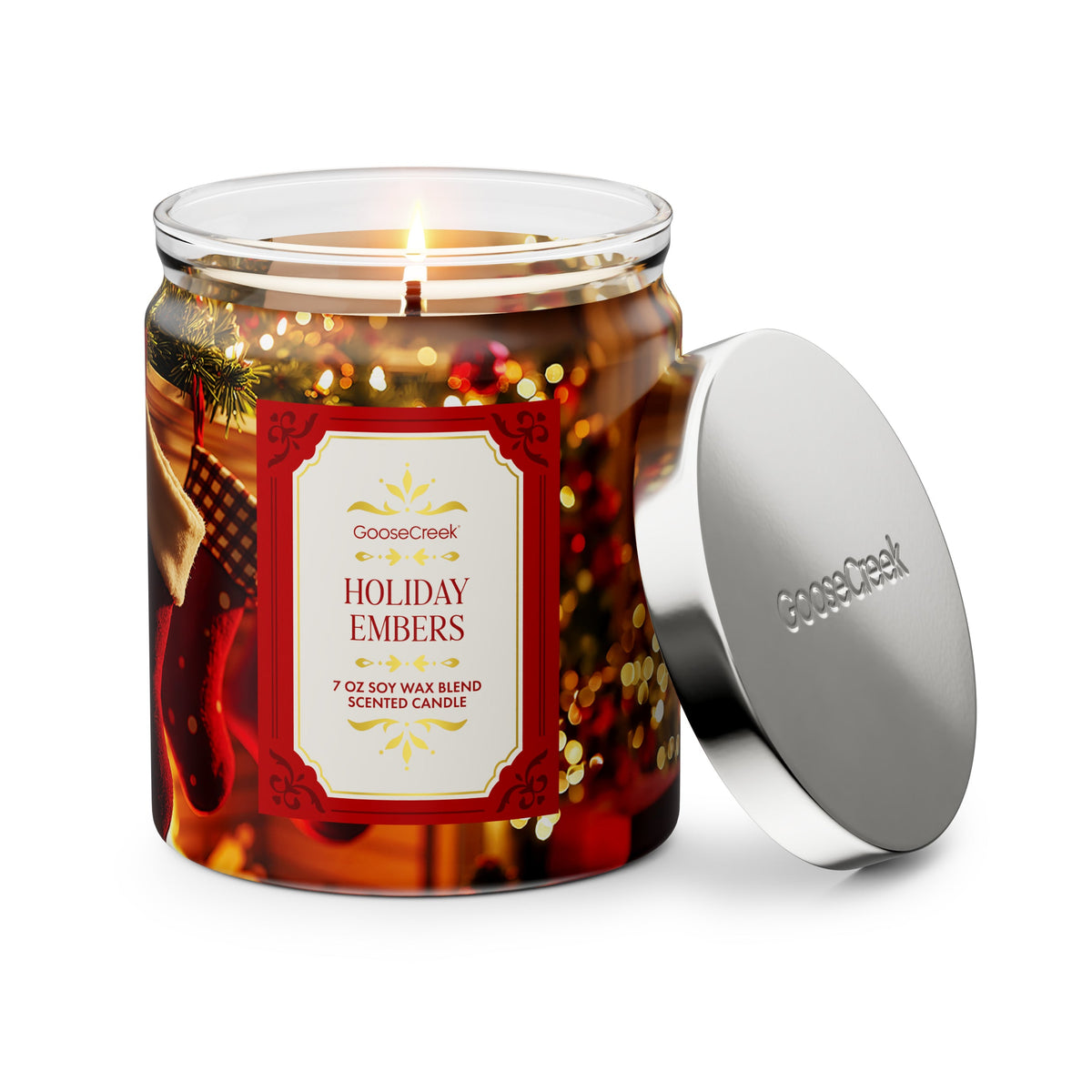 Holiday Embers 7oz Single Wick Candle