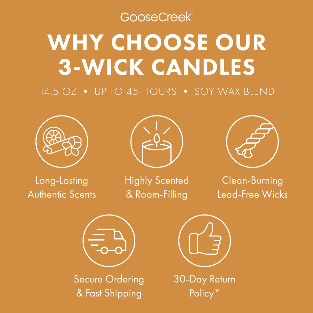 Honeyed Hickory 3-Wick Candle
