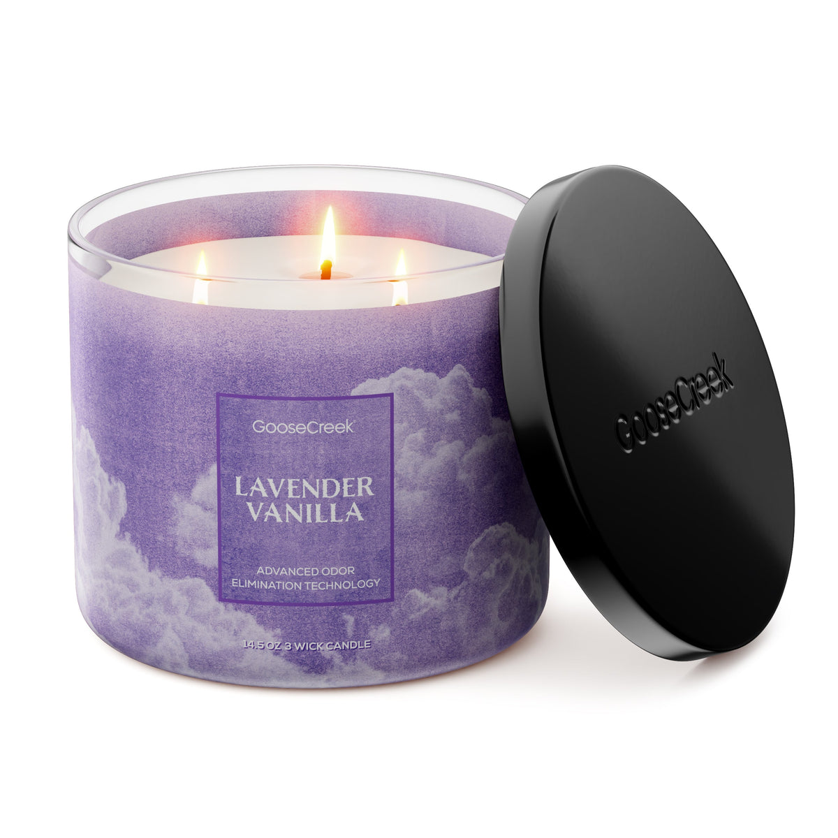 Lavender Vanilla Odor Eliminating 3-Wick Candle