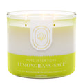 Lemongrass & Sage Aromatherapy 3-Wick Candle