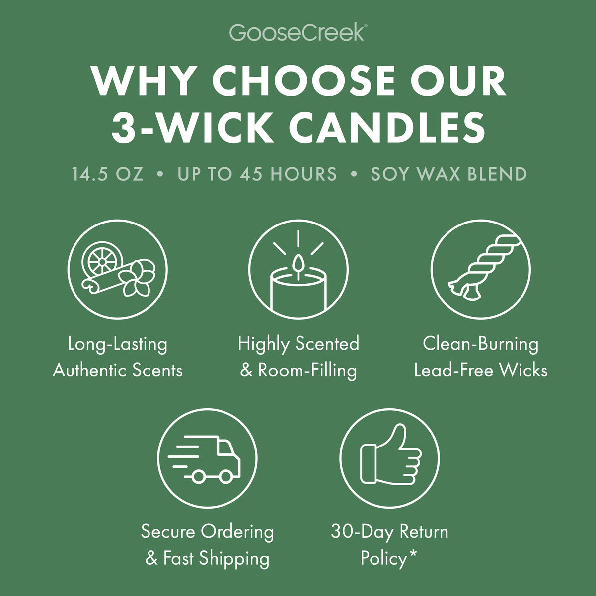 Patchouli Leaves 3-Wick Candle