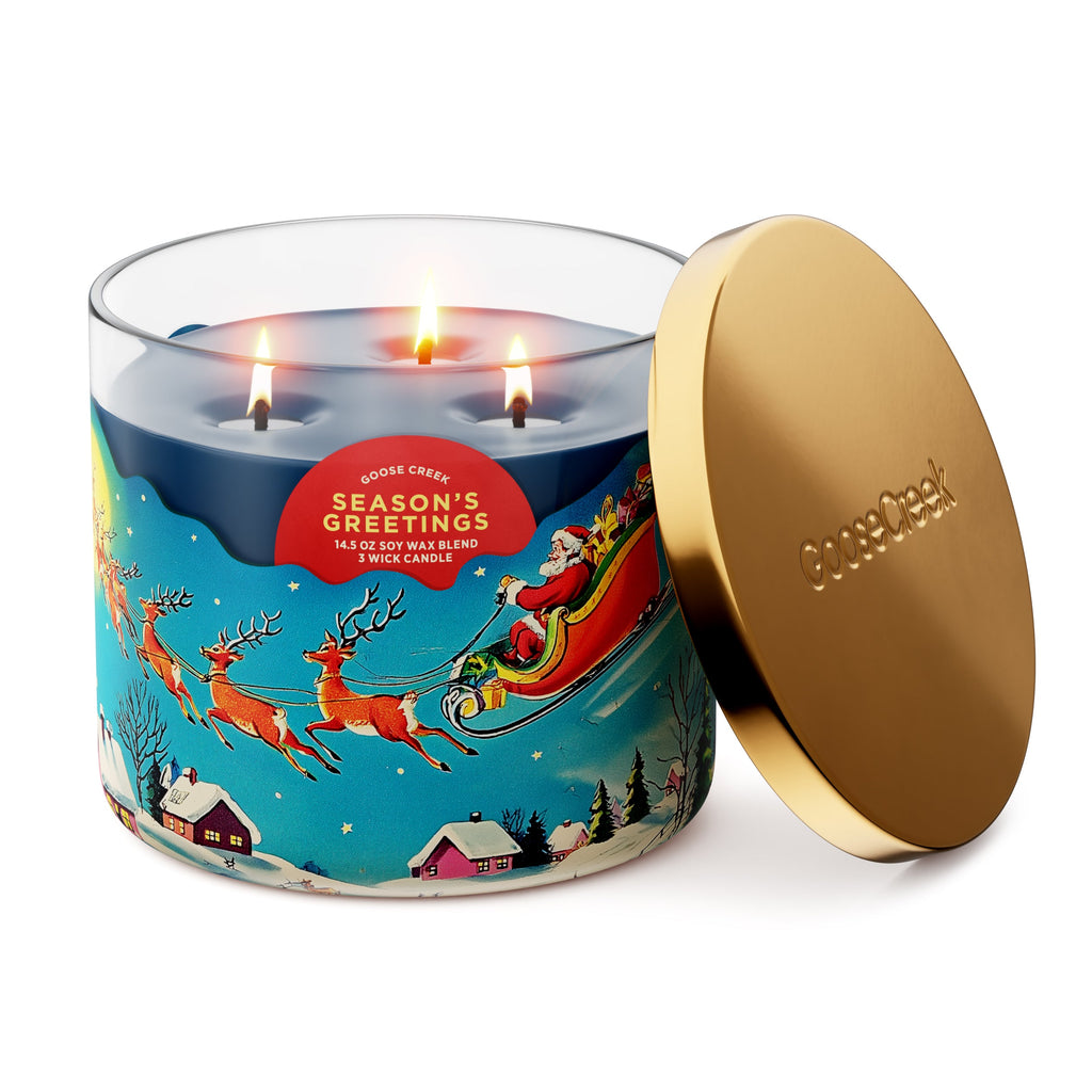 Season's Greetings 3-Wick Candle