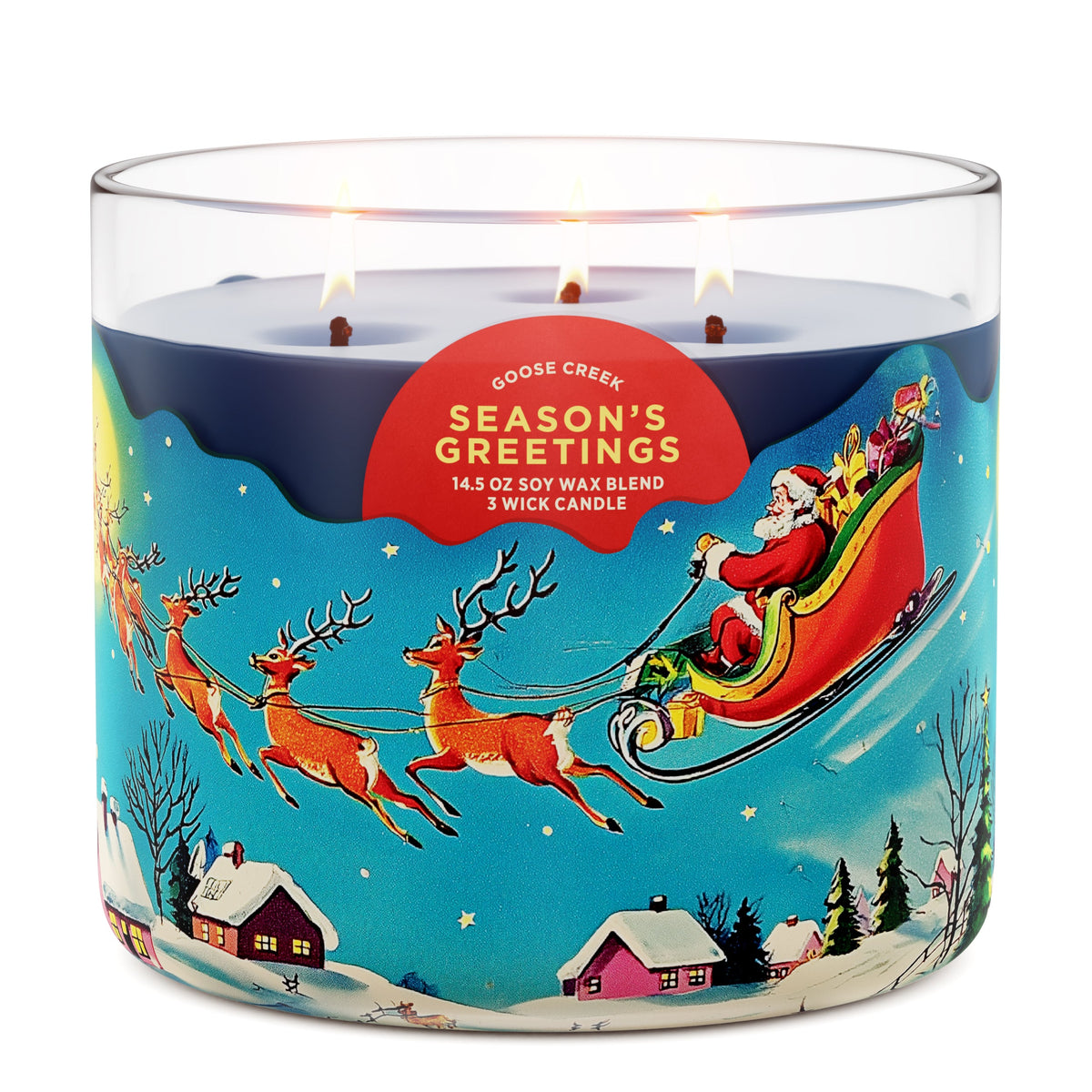 Season's Greetings 3-Wick Candle