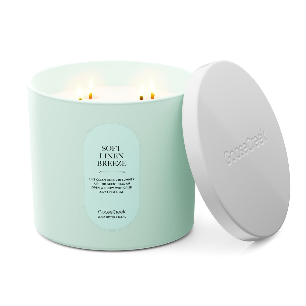 Soft Linen Breeze High Intensity 4-Wick 26oz Candle