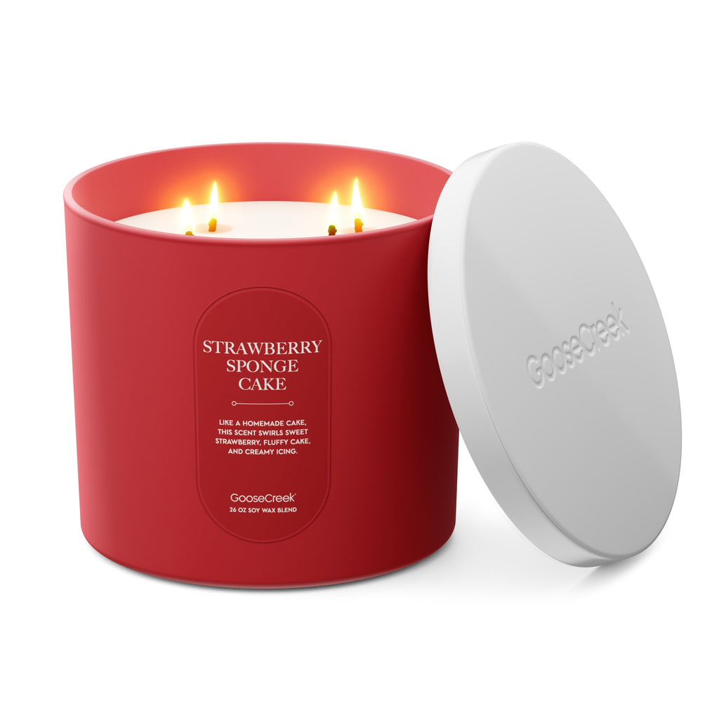 Strawberry Sponge Cake High Intensity 4-Wick 26oz Candle
