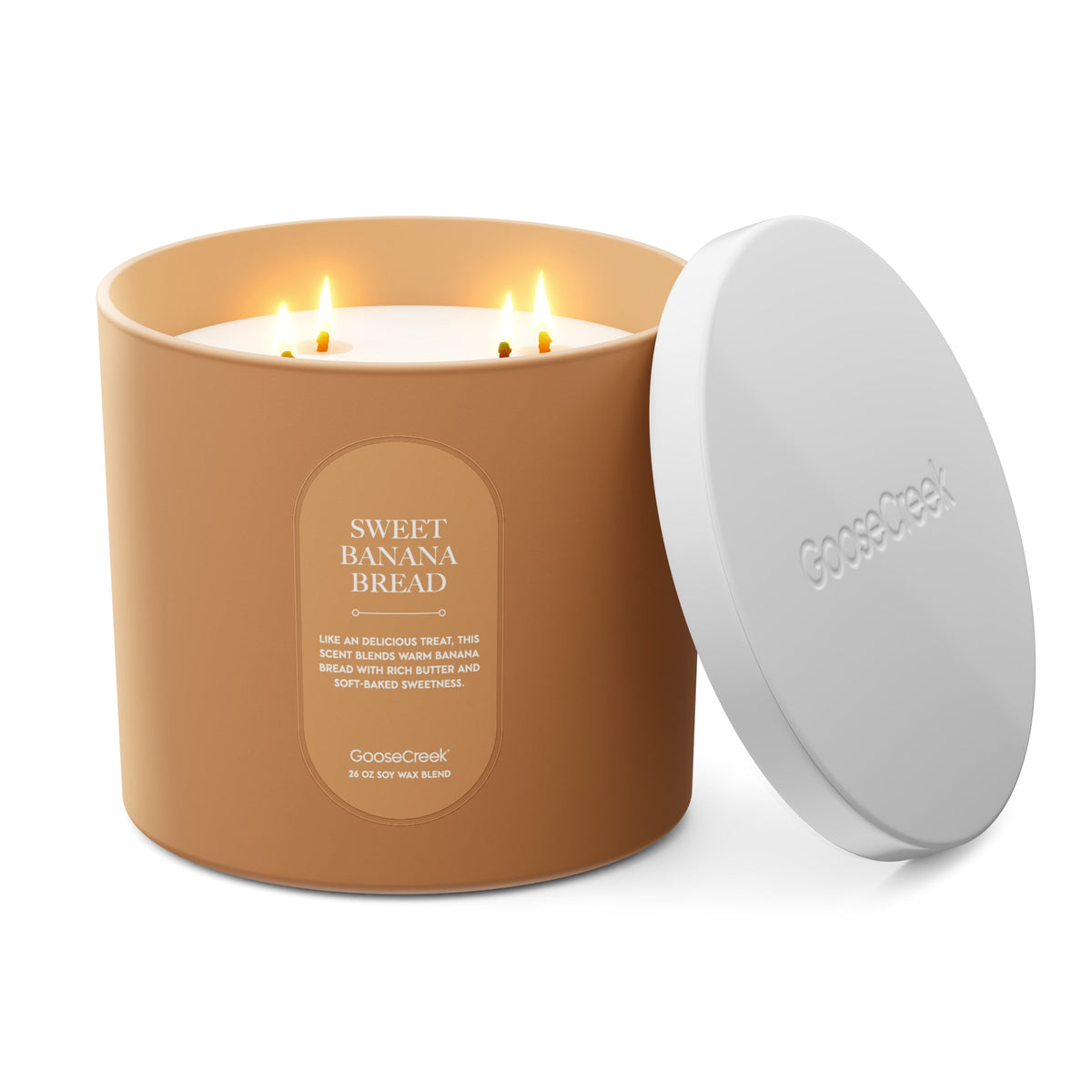 Sweet Banana Bread High Intensity 4-Wick 26oz Candle