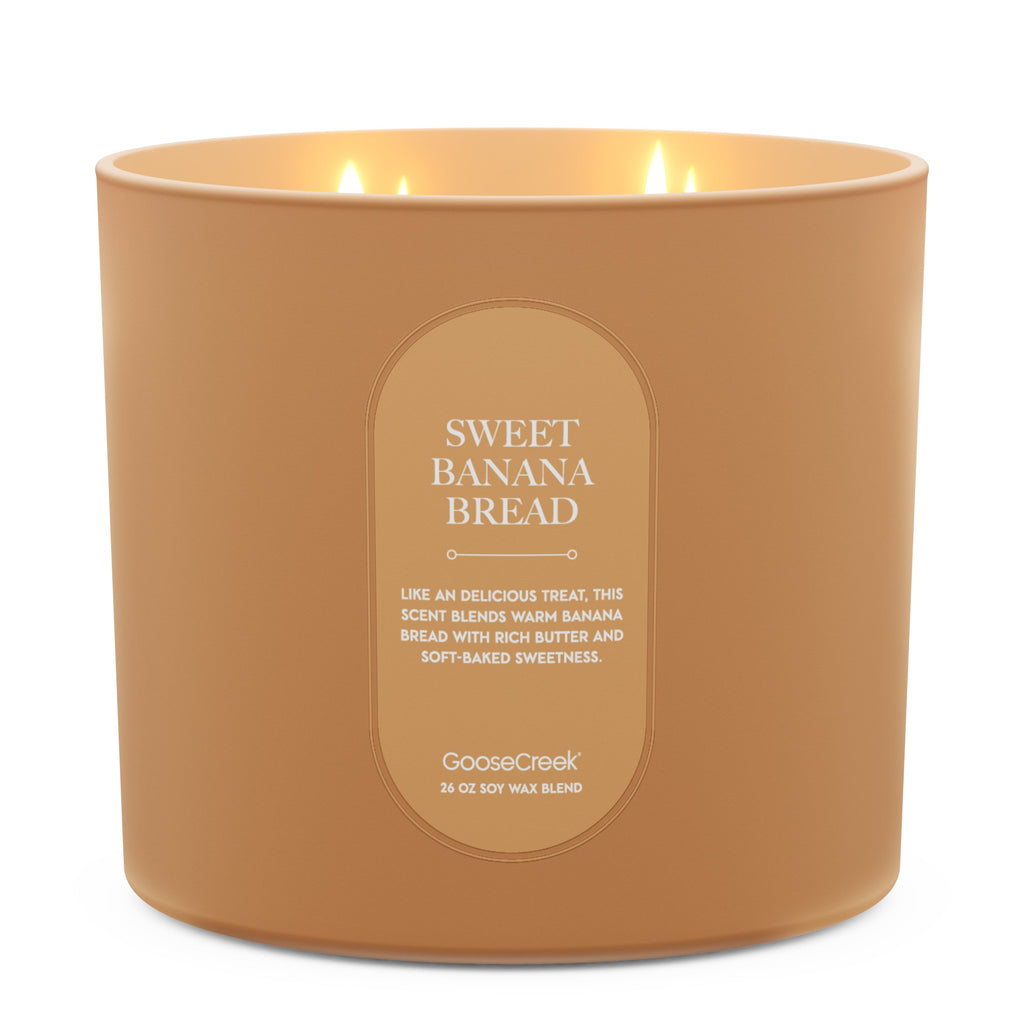 Sweet Banana Bread High Intensity 4-Wick 26oz Candle