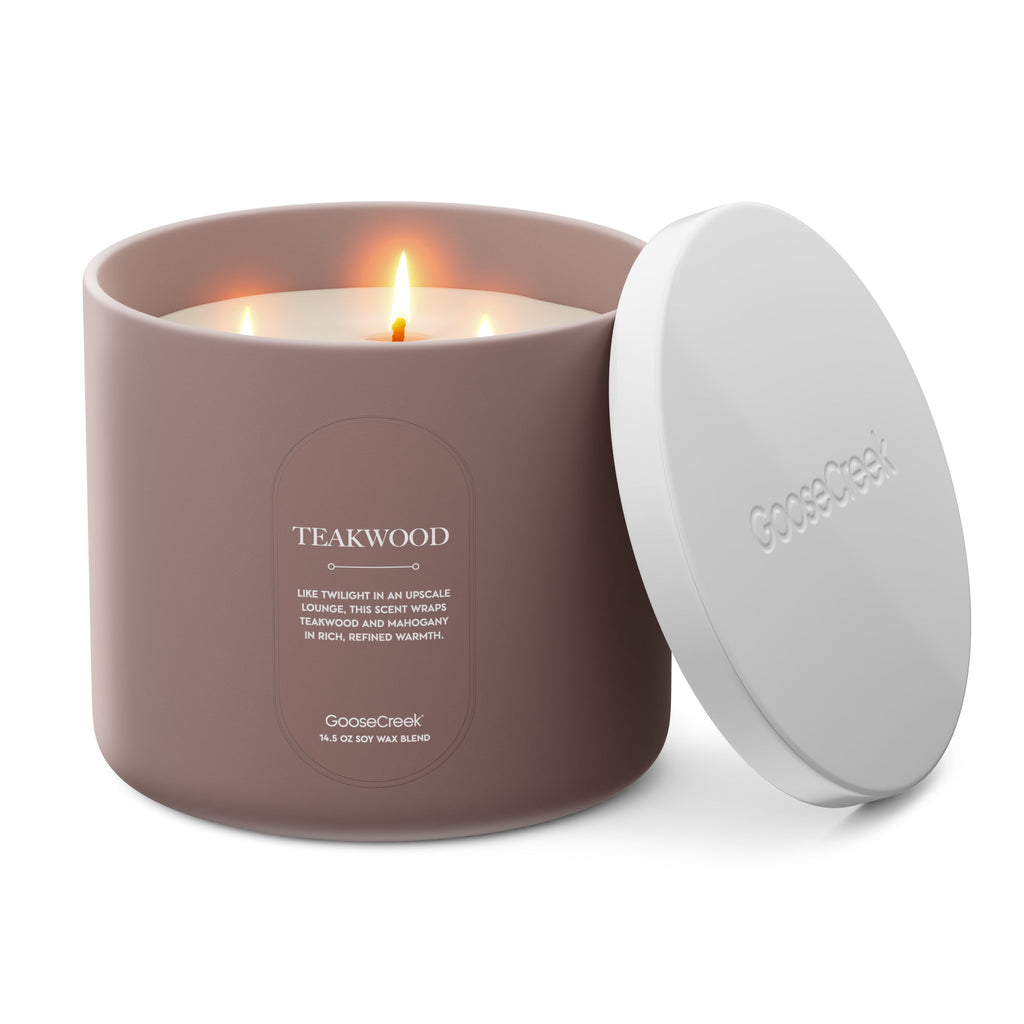 Teakwood High Intensity 3-Wick 14.5oz Candle
