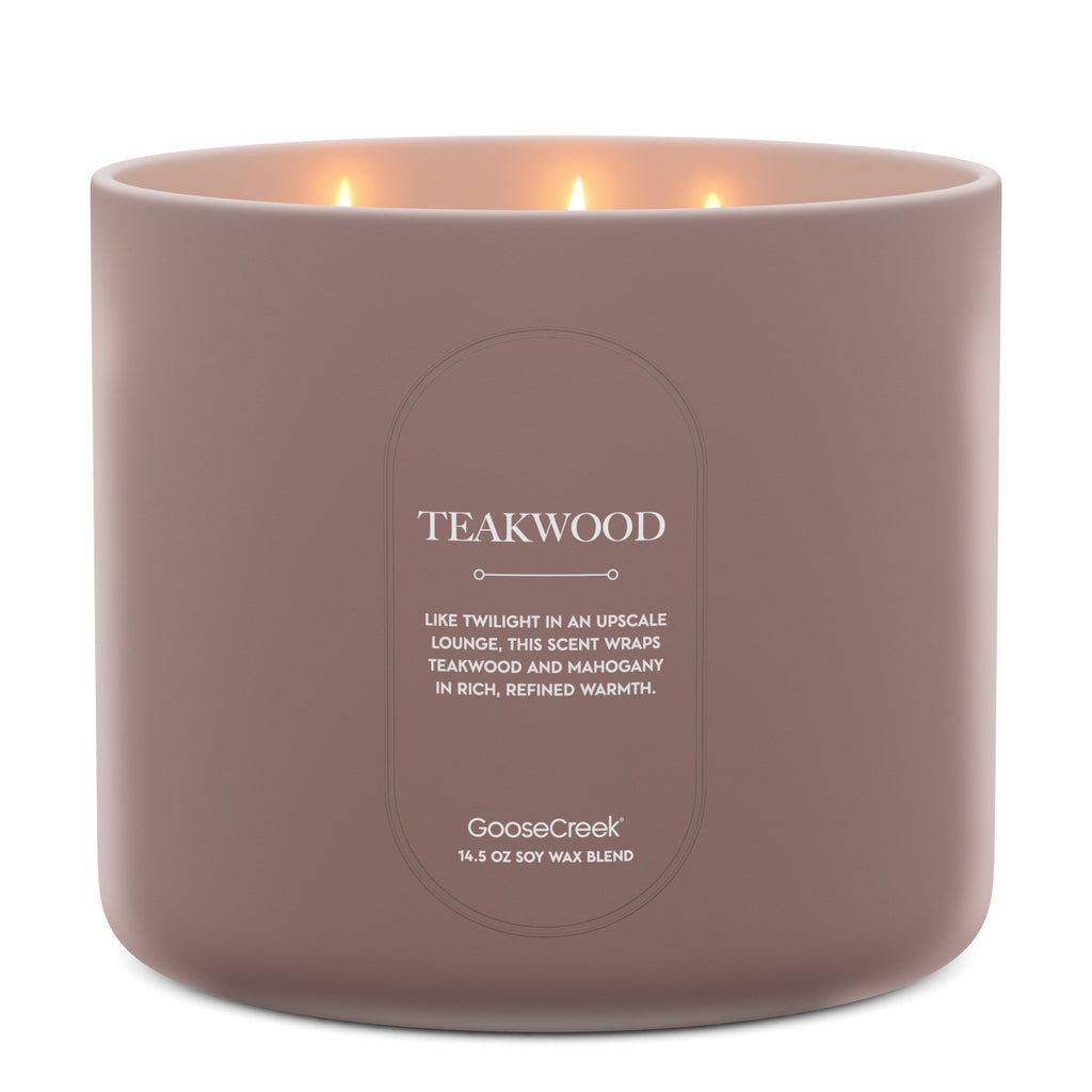 Teakwood High Intensity 3-Wick 14.5oz Candle
