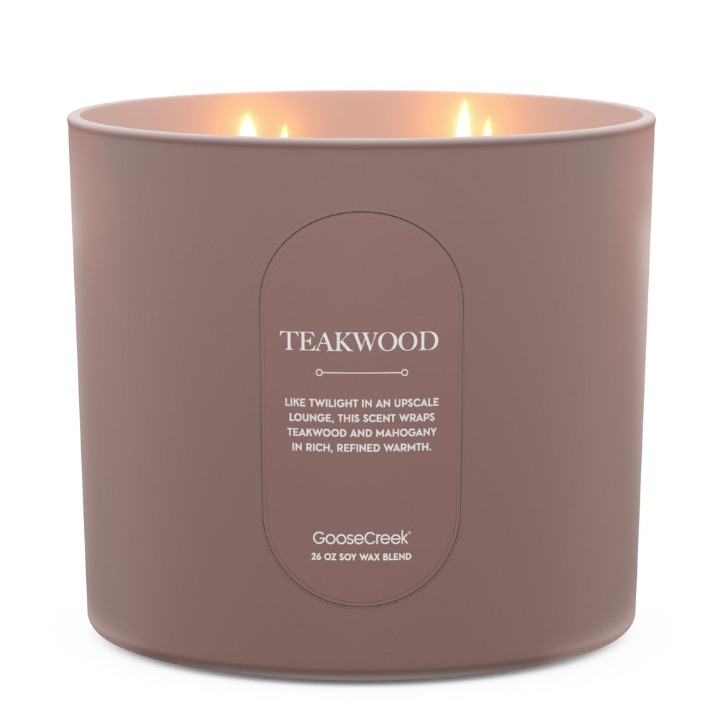 Teakwood High Intensity 4-Wick 26oz Candle