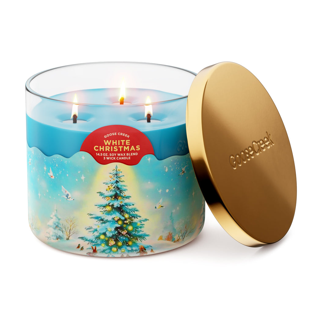 White Christmas 3-Wick Candle