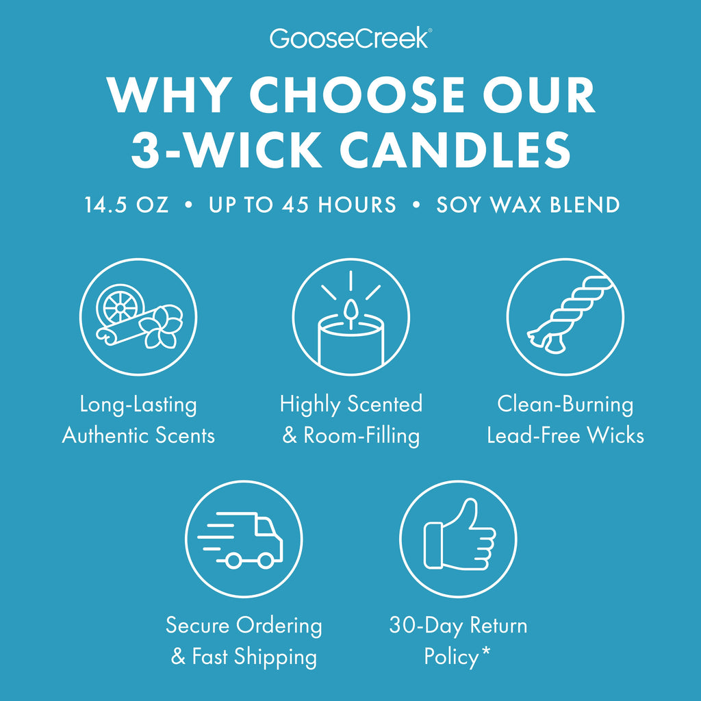 White Christmas 3-Wick Candle