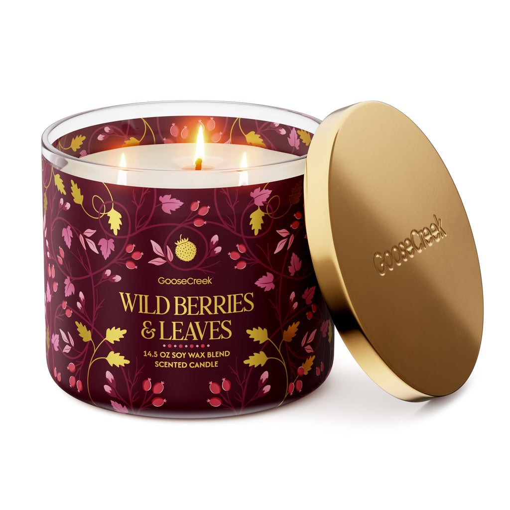 Wild Berries & Leaves 3-Wick Candle