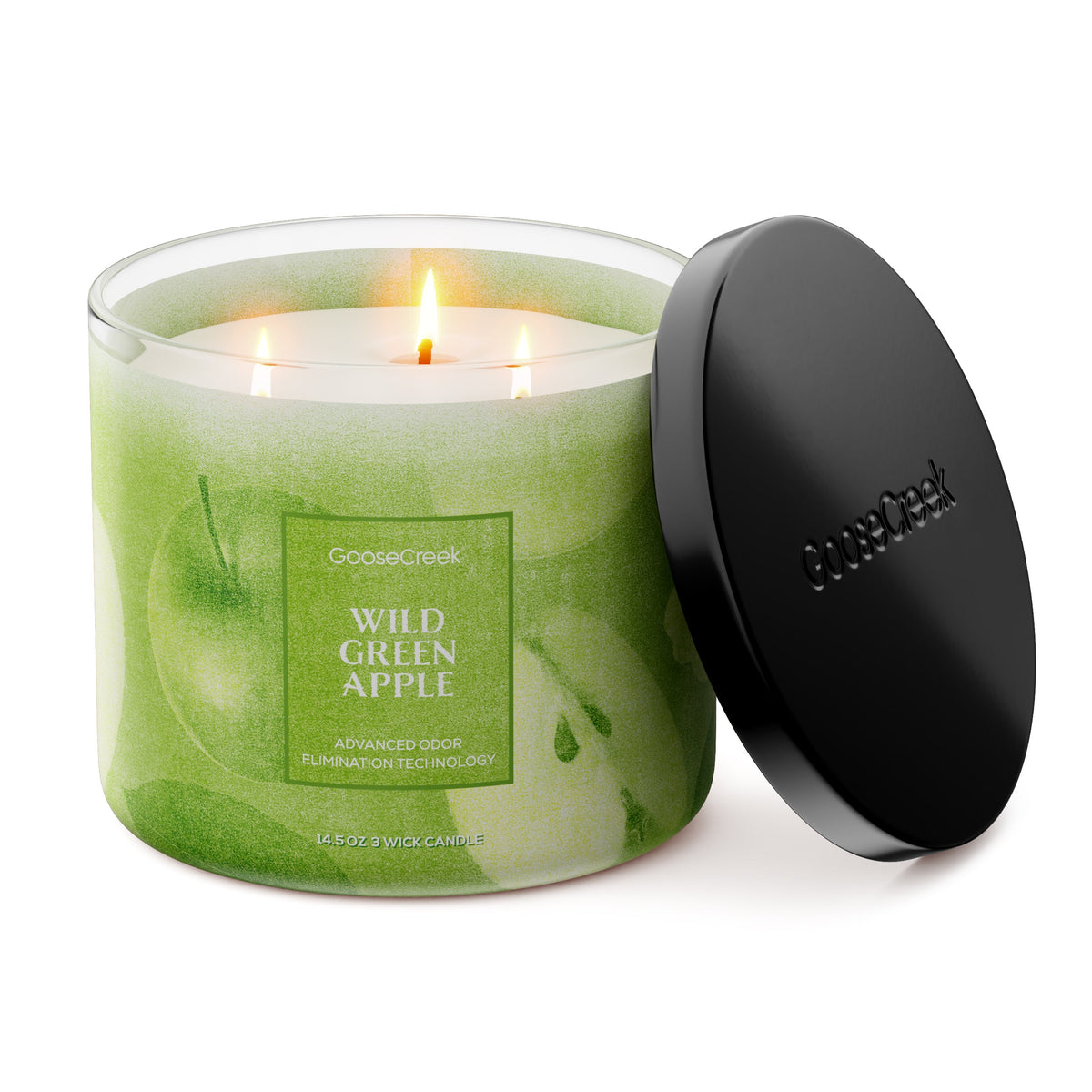 Wild Green Apple Odor Eliminating 3-Wick Candle