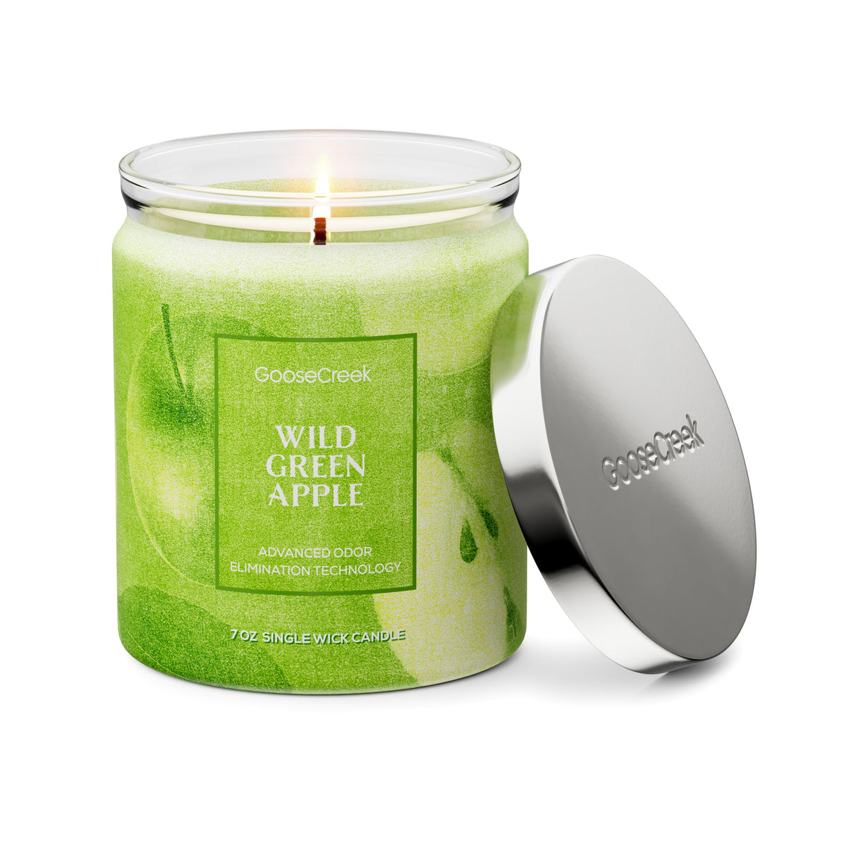 Wild Green Apple Odor Eliminating 7oz Single Wick Candle