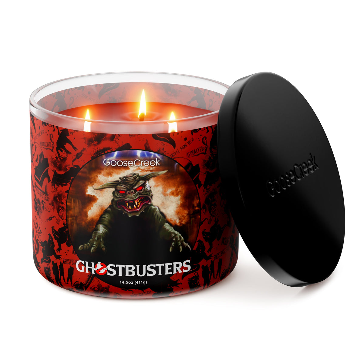 Zuul Ghostbusters 3-Wick Candle